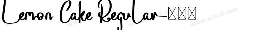 Lemon Cake Regular字体转换